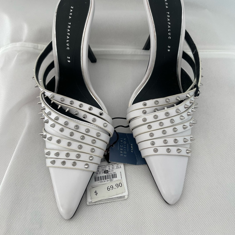 New with tags Zara mules size 39/8